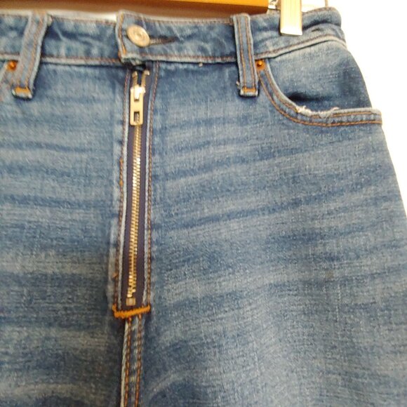 Abercrombie & Fitch exposed zipper Simone high rise slim denim jeans 27 - Picture 6 of 10